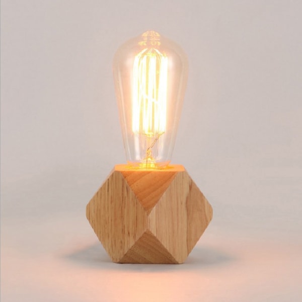 mini wood  Modern Small Lamp for Bedroom Living Room Nightstand,