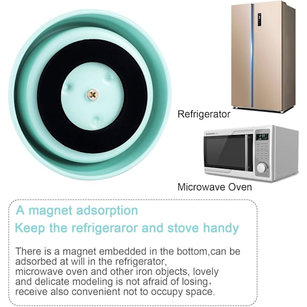 Batterifri mekanisk timer, kökstimer med magnet,