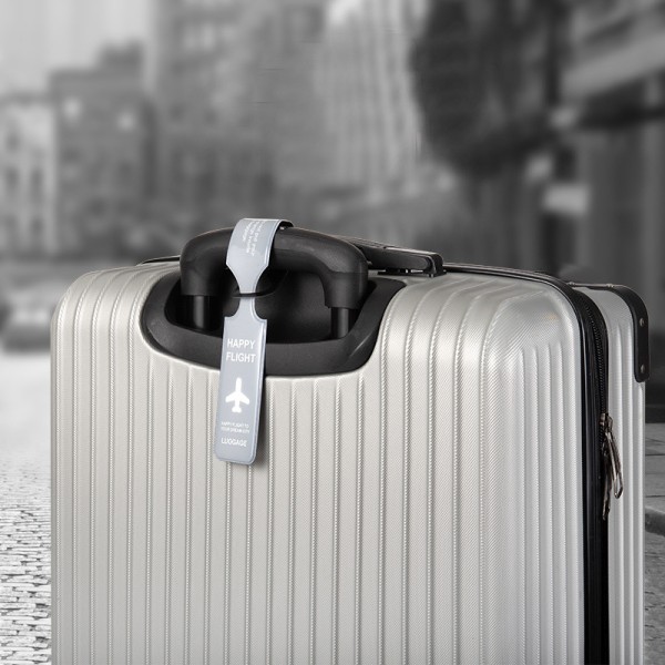 4 st PVC Flygplan Bagage Boarding Tag Ring Check-in Trolley Bagage Tag Bagage Anti-förlorad Hårdvara ID Tag Lista