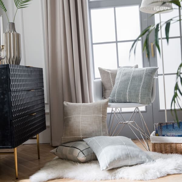 Set med 5 st Kuddfodral 45x45cm Dekorativa för Soffa Vardagsrum