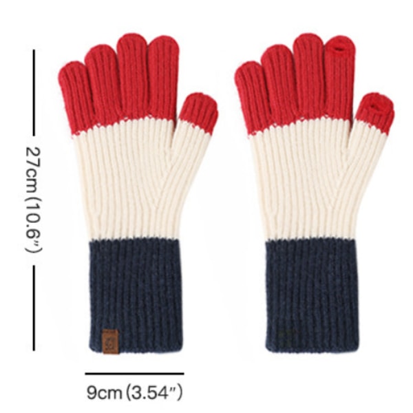 For Women Warm Knit Gloves Touchscreen Girls Gloves 27*9cm yellow