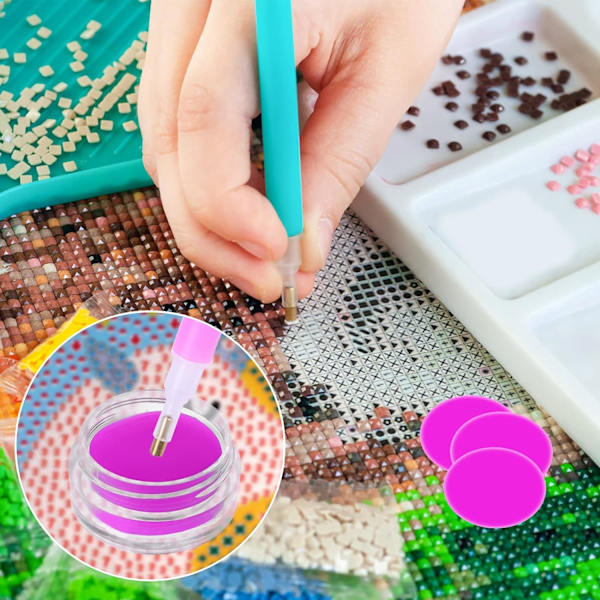 DIY-timanttimaalaus saviliuskat, 10 säilytyslaatikkoa timanttimaalaukseen