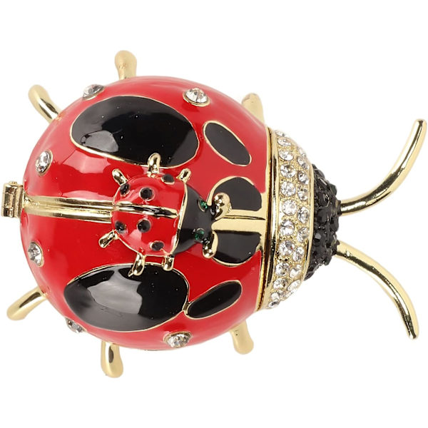 Nyckelpiga Smyckeskrin, Fabergé Ägg Smyckeskrin Gångjärnsförsedd Handmålad