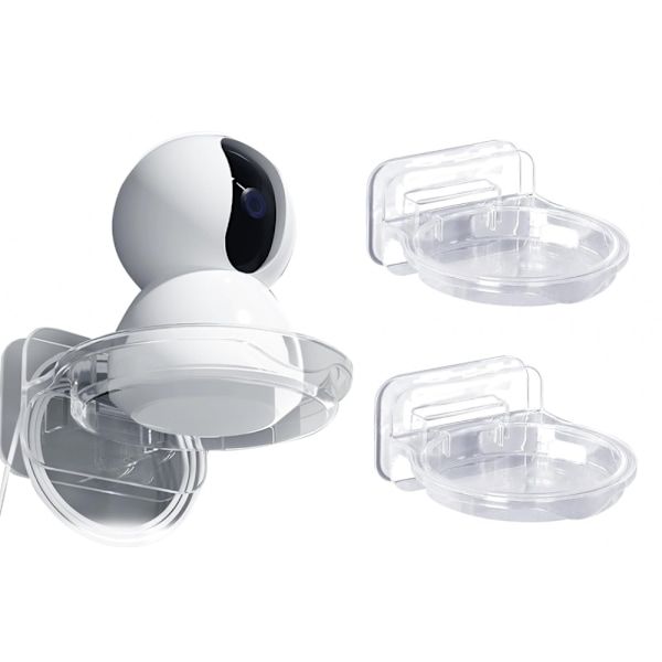 Väggmonterad Kamerahållare Övervakningshus - Universal Plastfästen Kit för Domekamera, Inomhusövervakning, Utomhus Säkerhetssystem, med