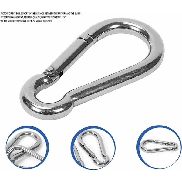 Karbinhake 6 mm 8 st Sportkarbinhake Typ Karbinhake