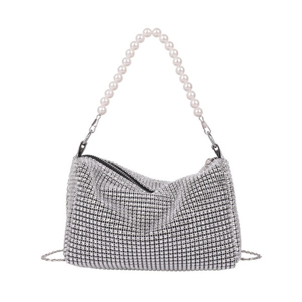 Glitter Rhinestone Skulderveske Evening Dame Luxury Shiny Handbag Crossbody bag