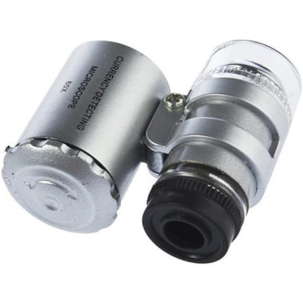 Mini belyst juvelerlupe x 60
