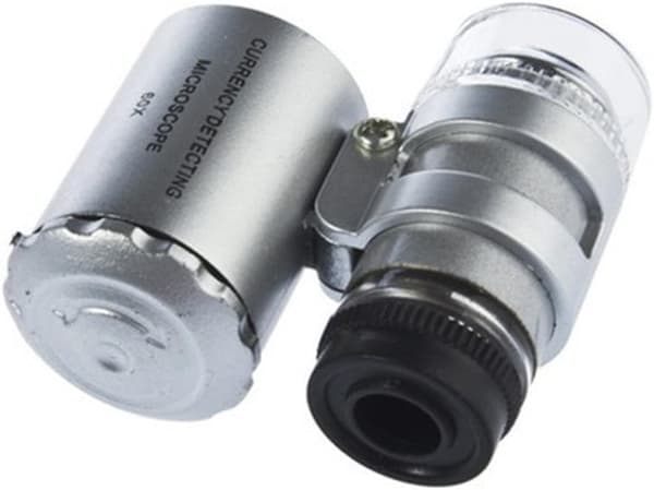 Mini belyst juvelerluppe x 60