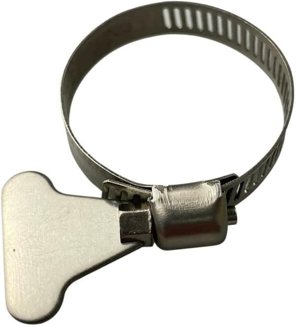 10 stk rustfrie stål sommerfuglslangeklemmer 14-27mm
