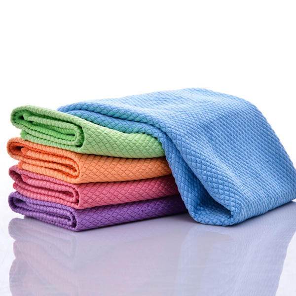 5 st superabsorberande fiskfjälldukar i mikrofiber för polering och rengöring