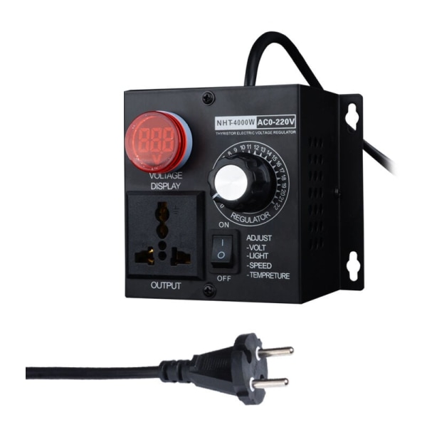 Ac 220V 4000W Kompakt regulator variabel spänning hastighet Portabl