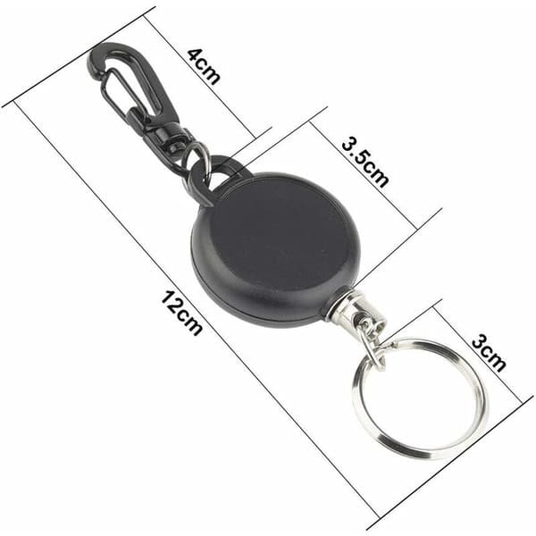 4 st Retractable Key Chain, Heavy Duty Retractable Badge Reel
