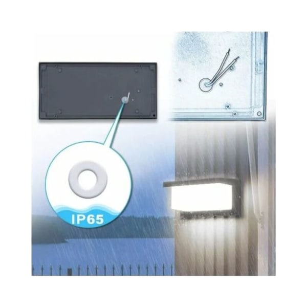 Modern LED-vägglampa för utomhusbruk 12W Vattentät Ip65 Antracit Aluminium Belysningsdekorationsljus för gård Trädgård Uteplats Nära väggväg