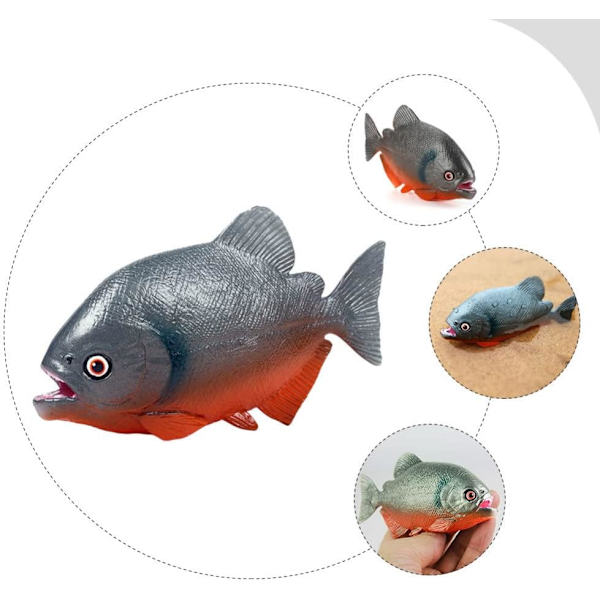 Kunstig Piranha Legetøj Voldsom Fisk Model Falsk Fisk Simuleret F