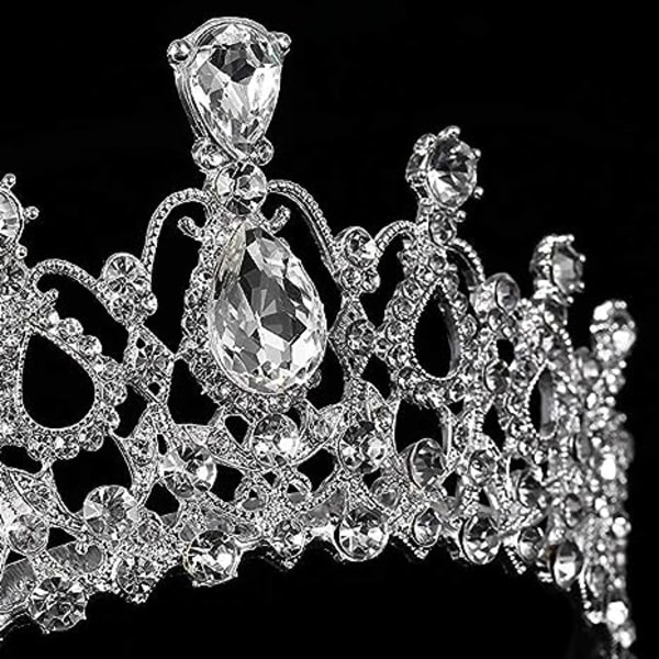 Rhinestone Bridal Tiara 2-pack Crystal Wedding Crown for Bridal a