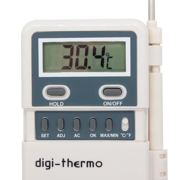 Bärbar digital termometer med sond och skärm -50º +300ºc