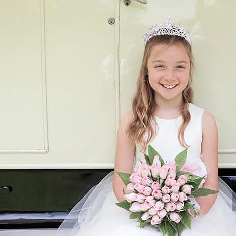 Sølv krystal hovedkrone kvindelig prinsesse hovedkrone hår tilbehør sølv