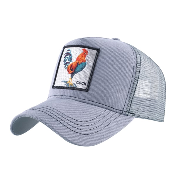 Unisex djurbroderad cap Mesh Snapback Justerbar T