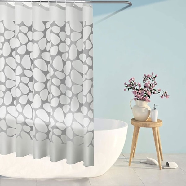 Bruseforhæng, Gardiner til badeværelse, Tykke vandtætte stofforhæng, Vandtætte og skimmelsikre stofbadeforhæng - 120 x 180 cm (belagt)