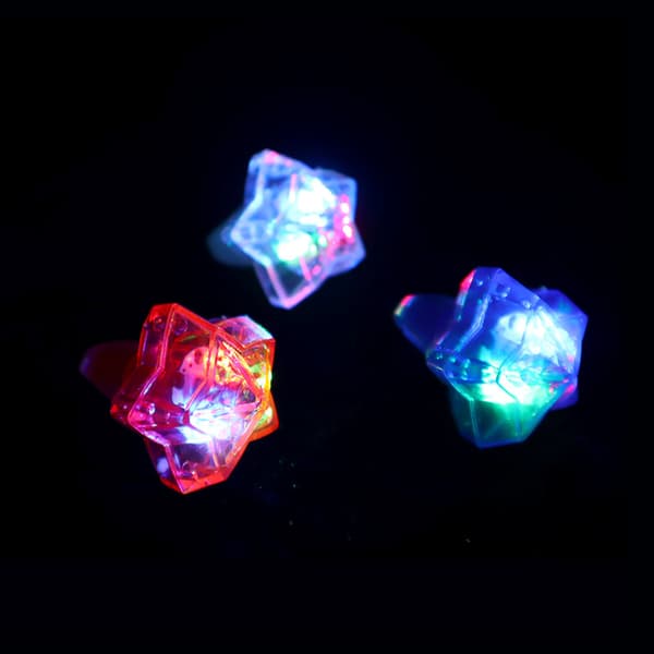 6 Pack led Light up led Rings for Independence Day