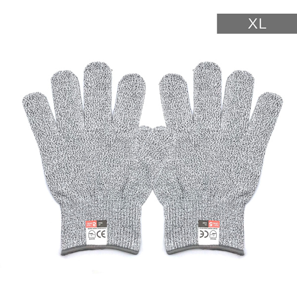 1 par skærefaste handsker, niveau 5 skærefaste handsker, XL-24,5 cm