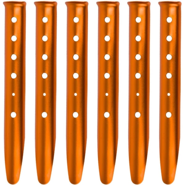 Aluminiumlegering teltplugger U-formede plugger sand 31cm festeplugger 6 stykker