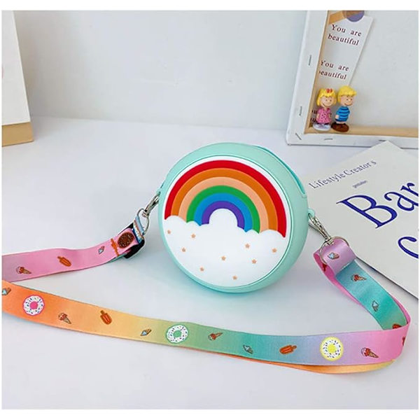 Little Bear Family Børnesilikoneposer Skuldertasker Lille Crossbody Taske Sød Fashion Pung