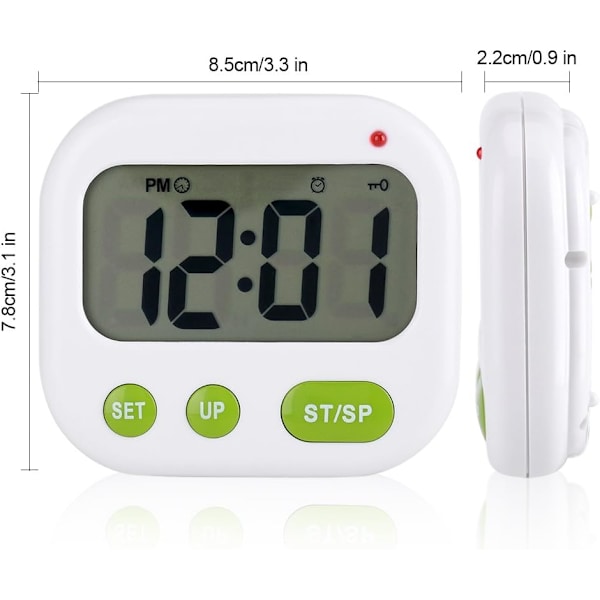 Väckarklocka Vibrationsklocka Batteridriven Digital LED-väckarklocka