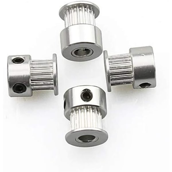5 st 2GT 20-tandad 5 mm kugghjul för 3D-skrivare