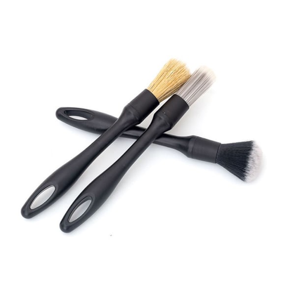 Set of 3, round brushes, bi-material matte paint