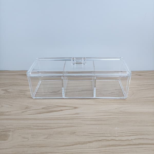 3 Grids Klar Plastboks Organizer Oppbevaring