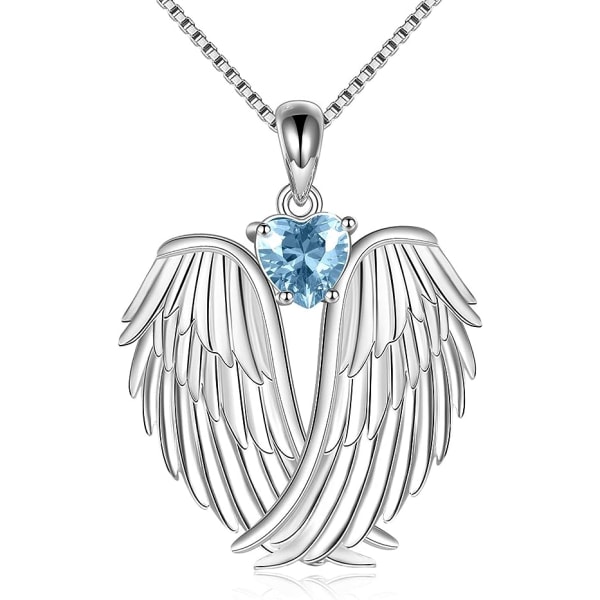 Änglavingar Halsband  Skyddsängelvingar Hänge Smycke Födelsedag Sten Halsband Kvinnor Smycken Gåvor