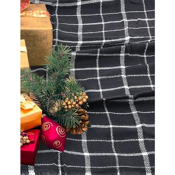 Dames Plaid Tæppe Vinter Halstørklæde Varmt Hyggeligt Wrap Oversized Sjal