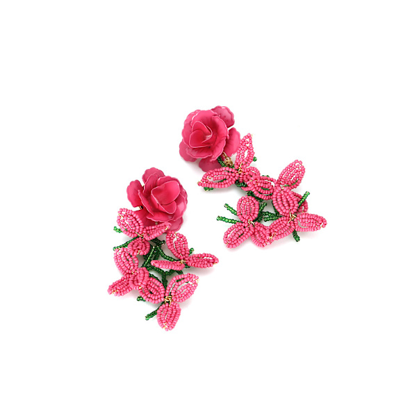Boho Perle Dråpe Øredobber for Kvinner Søte Statement Perle Dangle Ea