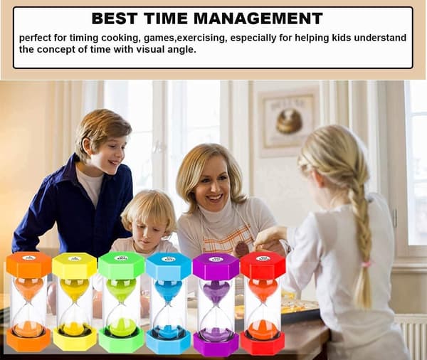 Plastikk Sandur 30 Minutter, Ekstra Blå, Unity Timeglass Farge