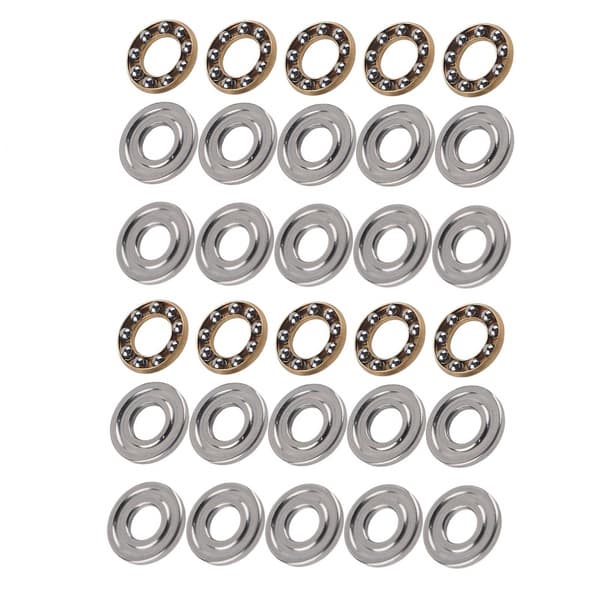 Miniatyr tryckkullager set 6x14x5mm Hög precision platt stål 10st