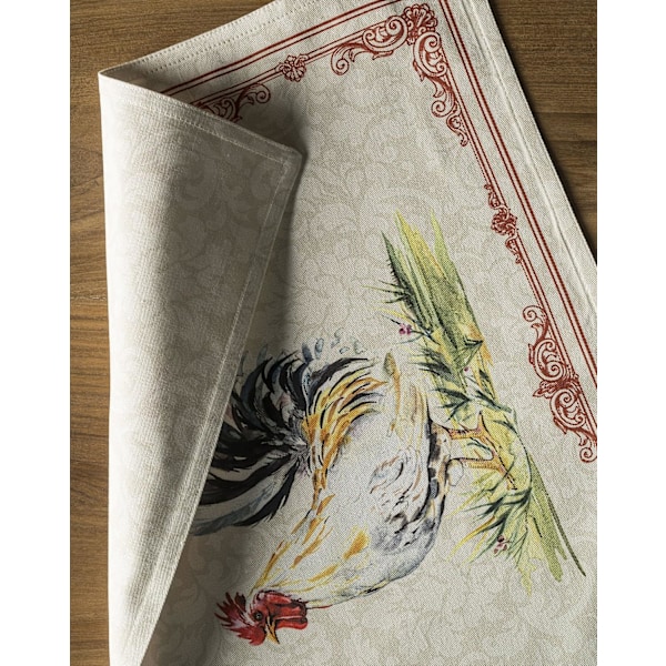 Set med 4 bordsunderlägg för matbord, kök, bröllop, vardagsliv, middagsbjudningar, vår/sommar (30cm x 45cm)