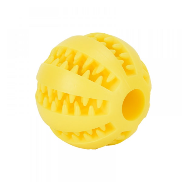 Interaktiv gummikugle gul 5*5cm