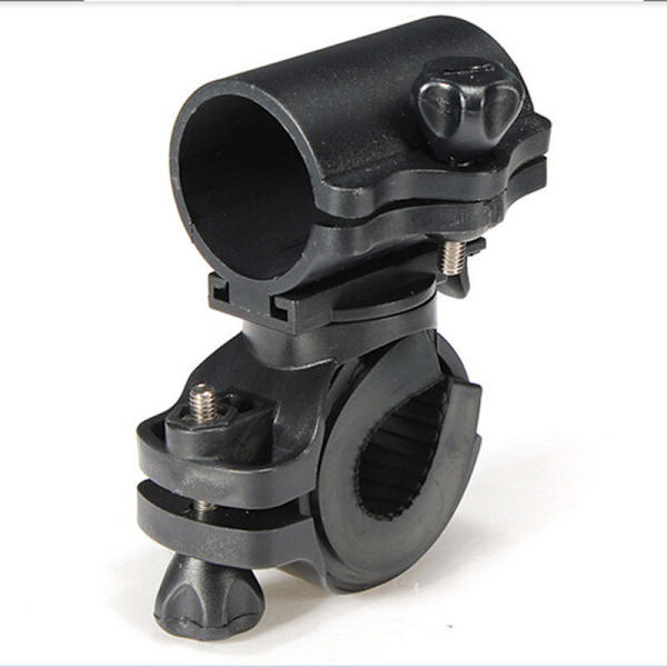 2 stk Sykkellys Holder, 360 Graders Rotterbar Sykkel Lommelykt Holder for Sykling, Svart, 8*4*5.8cm