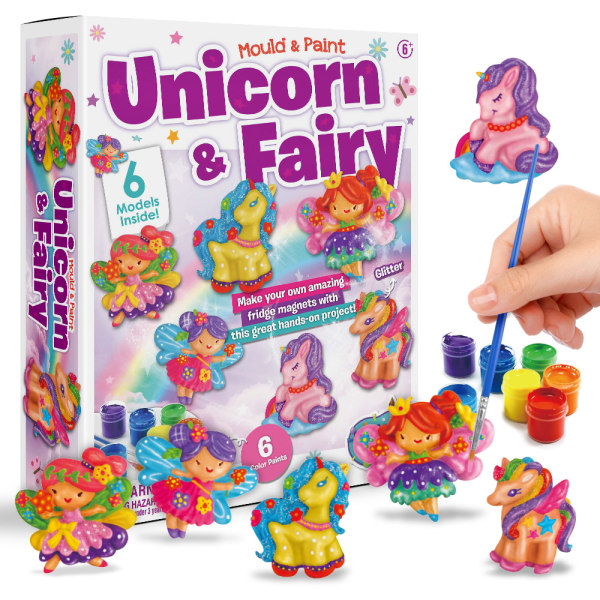 Gör-det-själv-kit för barn - Casta och måla din egen Unicorn Flower Fairy