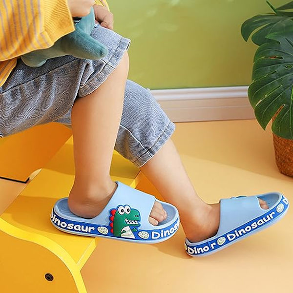 Barnens Slide Sandal Danosaur Tofflor Badrum Dusch Pool Strand fo