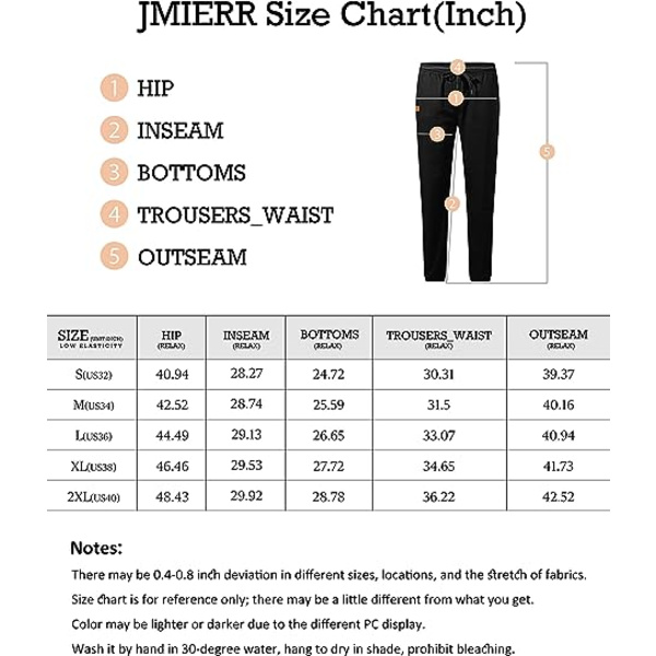 Herr Casual Joggers Byxor - Bomull Dragsko Chino Cargo Byxor H