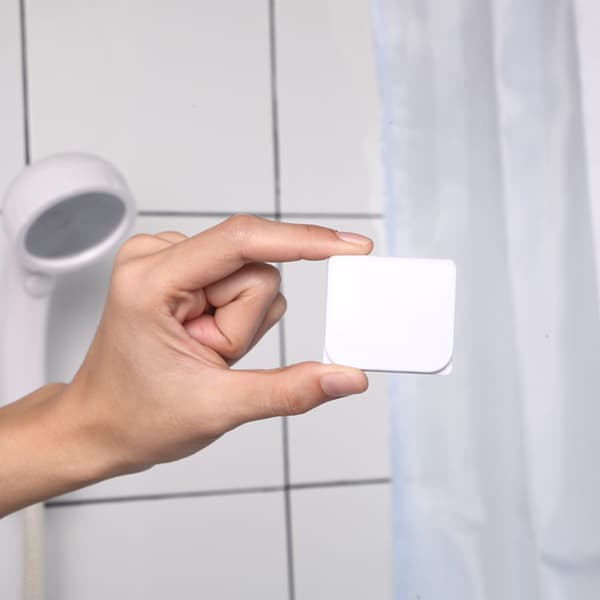4-pack klämmor för duschdraperier vita 4,5*5CM