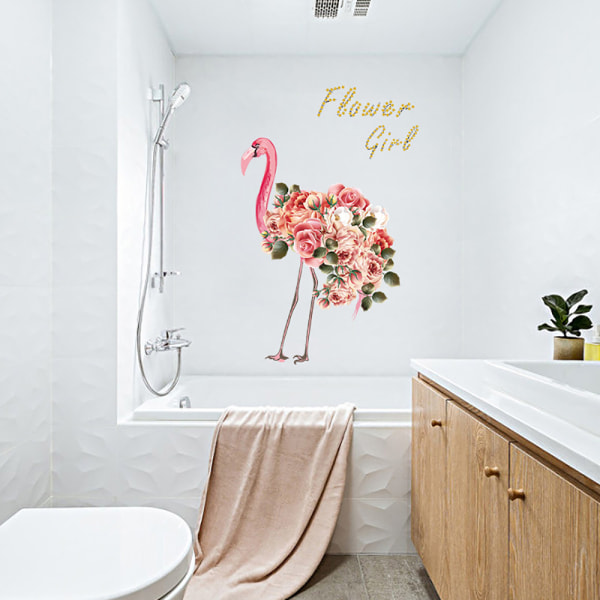 Flamingo Wall Decal Wall Sticker til Stue Soveværelse Decorati
