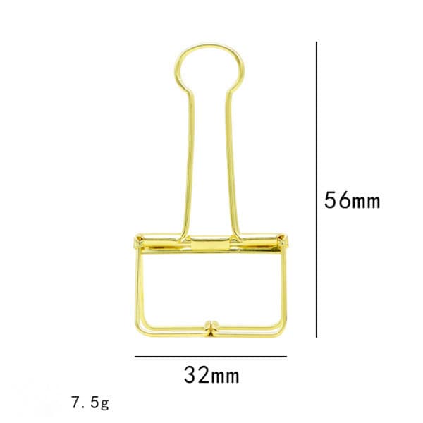 20 stk. Metal Binder Clips, Hule Clips Binder Clips