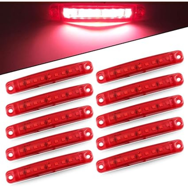 10 st 9SMD sidoljus 12-24V Super Bright LED sidoljus för automatisk körning