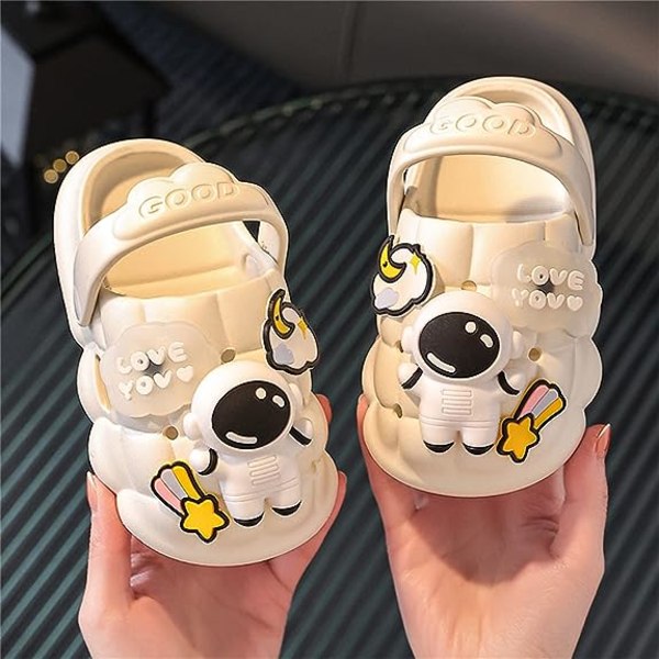 Toddler Baby Boys Girls Hemma Tofflor Cartoon Slides Sandal Non S