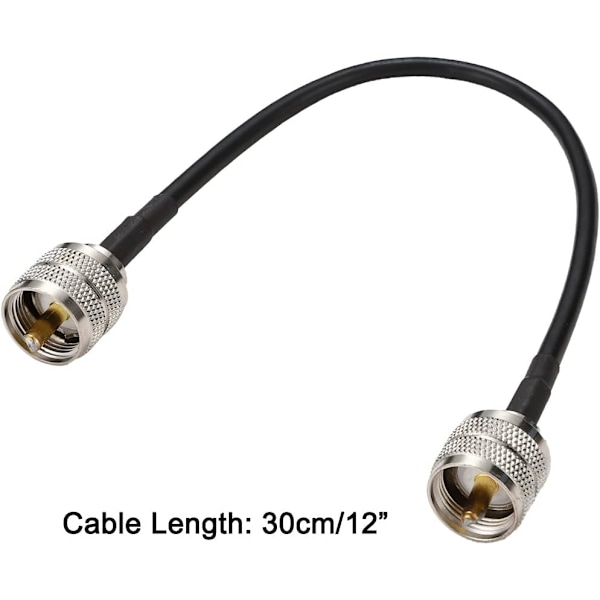 UHF Han PL-259 til UHF Han PL-259 RG58 Koaksialkabel til Antenneanalysator, Dummy Load