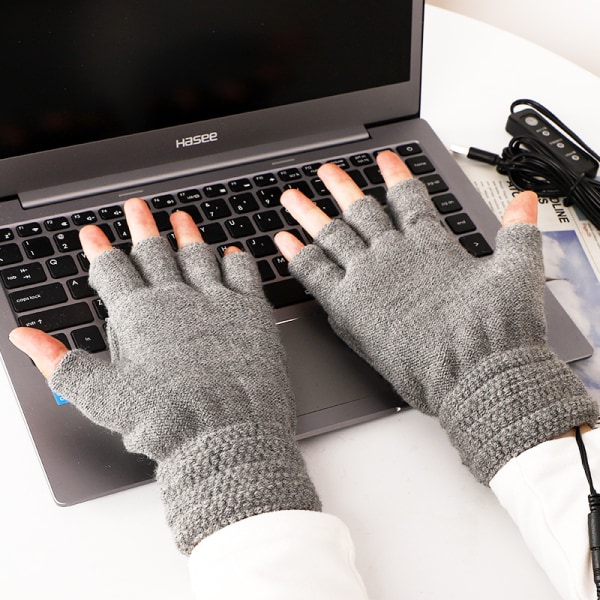 Warm Sports Gloves Knitted Heated Gloves USB Heated Gloves for Me