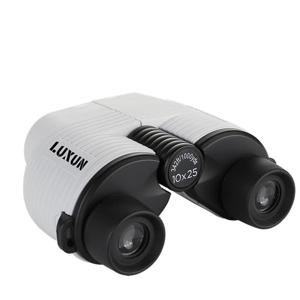 10x25 Full Focus Afocal Kikkert Høy Effekt Hd Mini Bærbar Teleskop, Gave Til Barn, Hvit